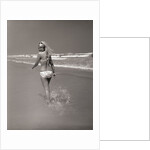 Beachgoer Looking over Her Shoulder by Anonymous