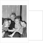 Two Girls on Grandfather's Lap by Anonymous