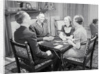 Table of Bridge Players by Anonymous