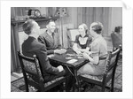 Table of Bridge Players by Anonymous