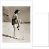 Woman Wearing Sandals at the Beach by Anonymous