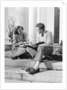 Students Studying On College Steps by Anonymous