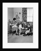 Family Sitting in Living Room by Anonymous