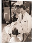 Man Being Shaved By Barber by Anonymous