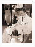Man Being Shaved By Barber by Anonymous