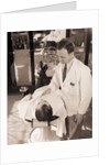 Man Being Shaved By Barber by Anonymous
