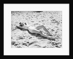 Woman Lying on the Beach by Anonymous