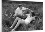 Couple Lying in Field by Anonymous