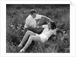 Couple Lying in Field by Anonymous