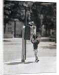 Child Reaching into Mailbox by Anonymous