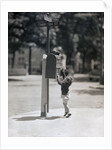 Child Reaching into Mailbox by Anonymous