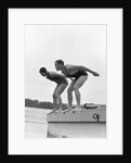 Swimmers Poised Ready To Dive by Anonymous