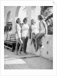 Women Gather Poolside by Anonymous