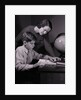 Mother Helping Son with Homework by Anonymous