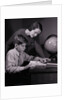 Mother Helping Son with Homework by Anonymous