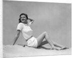 Woman in White Shirt and Shorts by Anonymous