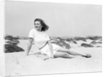 Young Woman Seated on the Beach by Anonymous