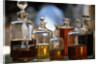 Display Of Perfume Bottles In Market by Anonymous