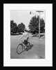 Business Man Riding Bicycle by Anonymous