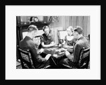 Bridge Players Seated at Table by Anonymous