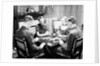 Bridge Players Seated at Table by Anonymous