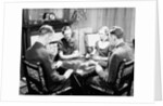 Bridge Players Seated at Table by Anonymous