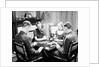 Bridge Players Seated at Table by Anonymous