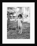 Girl Holding Parasol by Anonymous