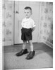 Boy Wearing Men's Shoes by Anonymous