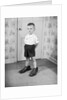 Boy Wearing Men's Shoes by Anonymous