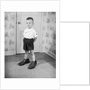 Boy Wearing Men's Shoes by Anonymous