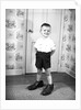 Boy Wearing Men's Shoes by Anonymous