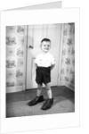Boy Wearing Men's Shoes by Anonymous