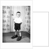 Boy Wearing Men's Shoes by Anonymous