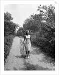 Woman Walking on Country Road by Anonymous