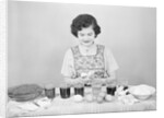Woman Coloring Easter Eggs by Anonymous