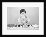 Woman Coloring Easter Eggs by Anonymous