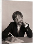 Schoolboy Writing by Anonymous