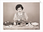 Woman Coloring Eaaster Eggs/Egg On Spoon by Anonymous