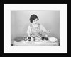 Woman Pulling Egg From Glass/Coloring by Anonymous
