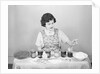 Woman Pulling Egg From Glass/Coloring by Anonymous