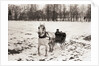 Riding in Horse Drawn Sleigh by Anonymous