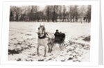 Riding in Horse Drawn Sleigh by Anonymous