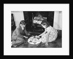 Children Playing Chinese Checkers by Anonymous