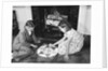 Children Playing Chinese Checkers by Anonymous