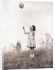 Girl Holding a Balloon by Anonymous