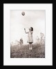 Girl Holding a Balloon by Anonymous