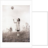 Girl Holding a Balloon by Anonymous