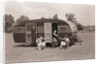 Women Gather Outside Trailer Home by Anonymous