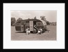 Women Gather Outside Trailer Home by Anonymous